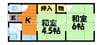 コーポ85南棟 2Kの間取り