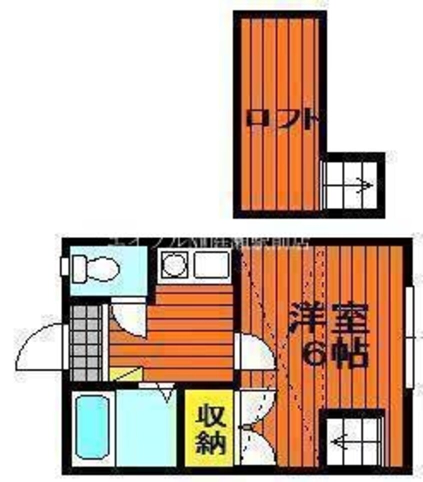 間取図 コーポモザン106