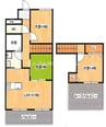 朝日プラザ倉敷ミレニアム 3LDKの間取り