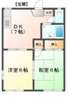 ぼくんちＡ 2DKの間取り