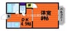 Beau Fraise 1DKの間取り