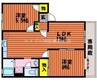 グリーンパーク西辛川Ｃ 2LDKの間取り