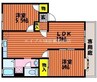 グリーンパーク西辛川Ｃ 2LDKの間取り