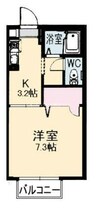メゾン・フルール　Ｂ 1Kの間取り
