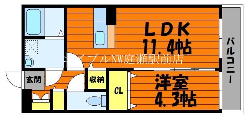 間取図 カーサフェリーチェⅣ