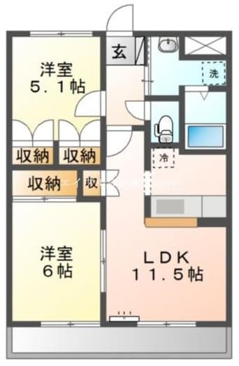 間取図 Ｆｉｒｓｔ．Ｖｉｌｌａ