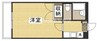 パレスTAKENAMI 1Kの間取り