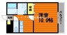 カーサＫ153 1Kの間取り