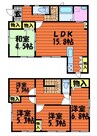 上東戸建 4LDK+Sの間取り