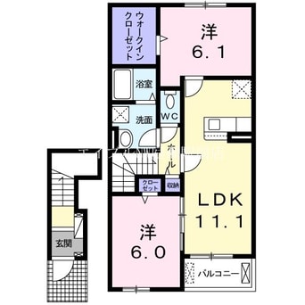 間取図 パーク・ヴィラ酒津