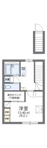 レオパレスＡ＆Ｋ 1Kの間取り