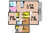 レーヴ 2LDKの間取り