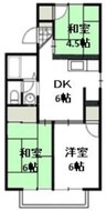 グリーンハイツ森安 3DKの間取り