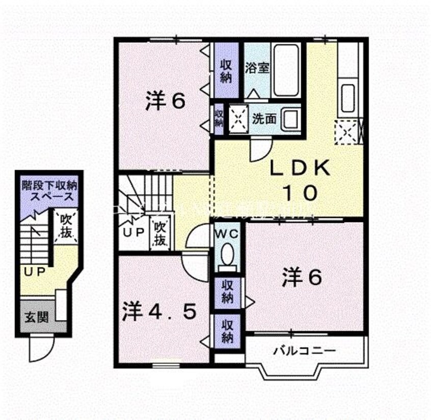 間取図 ファミ－ルＦＵＪＩ　Ｂ