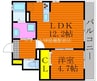 Altair A 1LDKの間取り