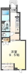 コーポレーヴ高松Ⅰ 1Kの間取り