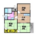 メゾングロワール Ⅱの間取図