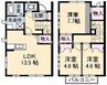 アスティオン　F棟 3LDKの間取り