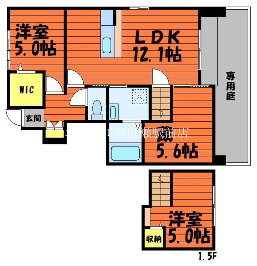 間取図 サンリーフ　B棟