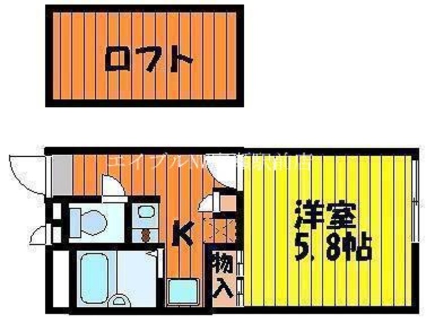 間取図 レオパレス方地西