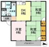 プレジール西島　B棟 3DKの間取り