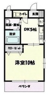 コザックス 1DKの間取り