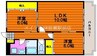 大安寺パークハイム 2LDKの間取り