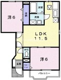 ベルデュール Cの間取図