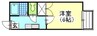 グレイスマルミ 1Kの間取り