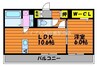 アンビエント 1LDKの間取り
