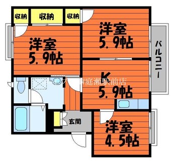 間取図 サンファミリア　Ｂ棟　　
