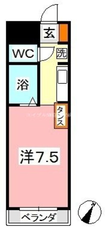 間取図 フォーバスⅠ