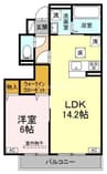 TSKコート 1LDKの間取り