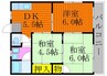 中村マンションC 3DKの間取り