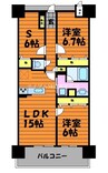 アルファステイツ倉敷阿知 3LDKの間取り