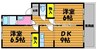 プリメール　A棟 2DKの間取り