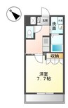 ＦＬＯＷＥＲ－ＴＯＲＮＡＤＯ 1Kの間取り