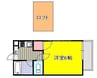 リバティー20 1Kの間取り