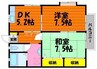 プレステージⅡ 2DKの間取り