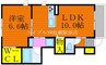 シャーメゾン令和 1LDKの間取り