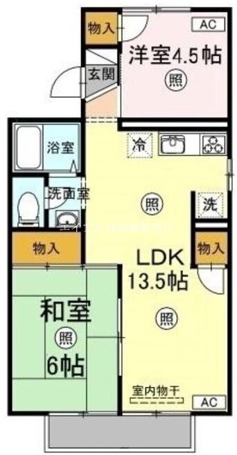 間取図 セリエ　B棟