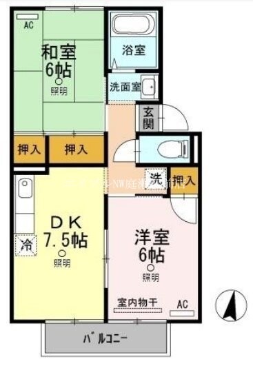 間取り図 サンシャイン中村　Ａ棟