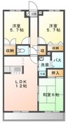 エランドールⅡ 3LDKの間取り