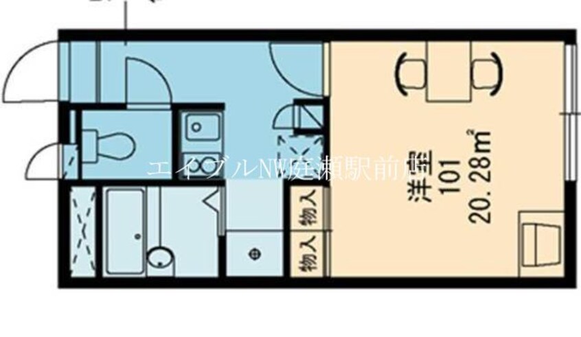 間取図 レオパレス平吉