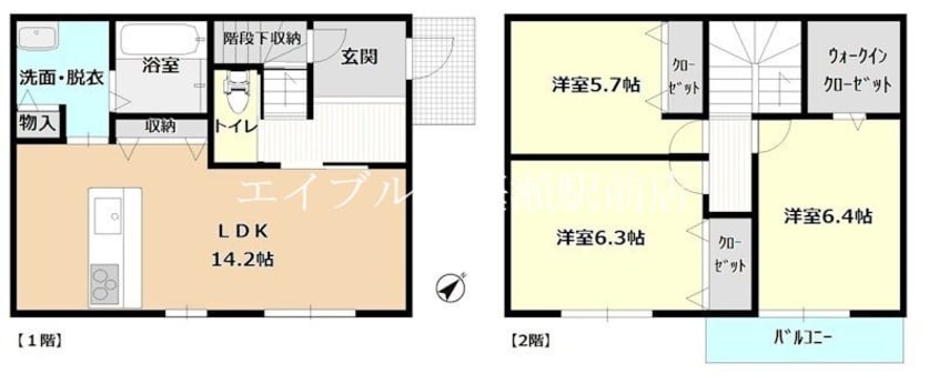 間取図 友野借家
