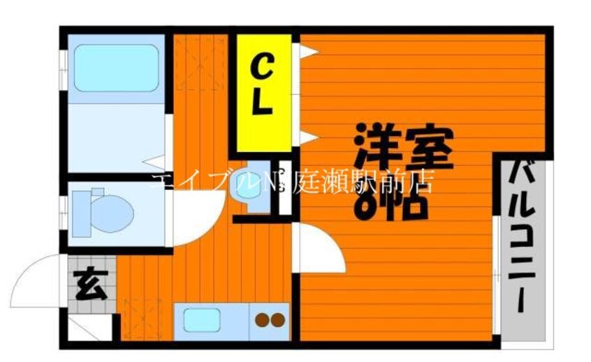 間取図 ARROWS SQUARE今保　Ｃ棟