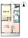 グランディール・フローラ 1LDKの間取り