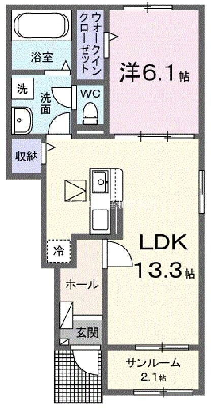 間取り図 カルフール　Ⅱ