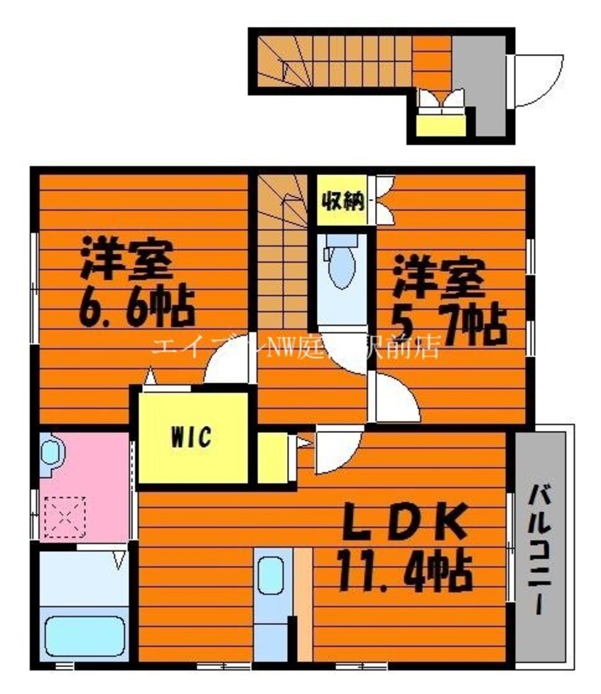 間取図 Square Villa 白楽町