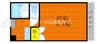 リーガⅠ 1Kの間取り